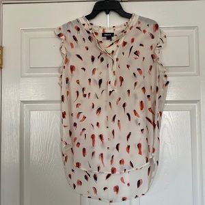 DKNY Sleeveless Patterned Top